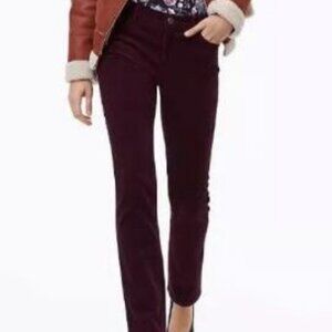 NWT LOFT Made and Loved Eggplant Color Pant Women's Size 8P MSRP $50